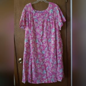 Woman 1 short print shirred lounger-paisley